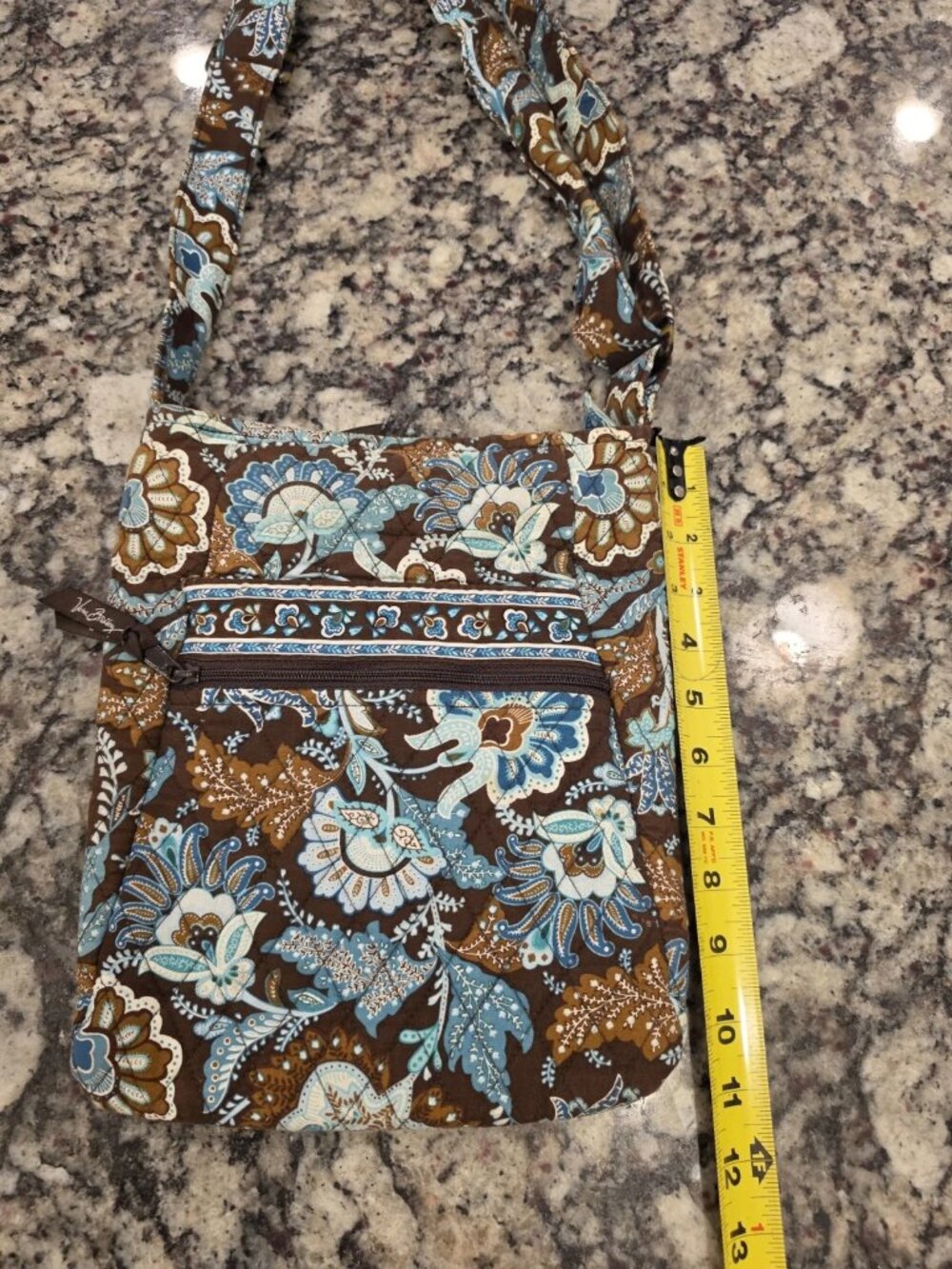Vera Bradley Hipster Crossbody Java Blue EUC Clean - Picture 4 of 6